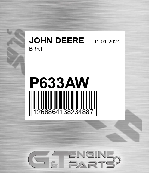 P633AW Brkt for JOHN DEERE