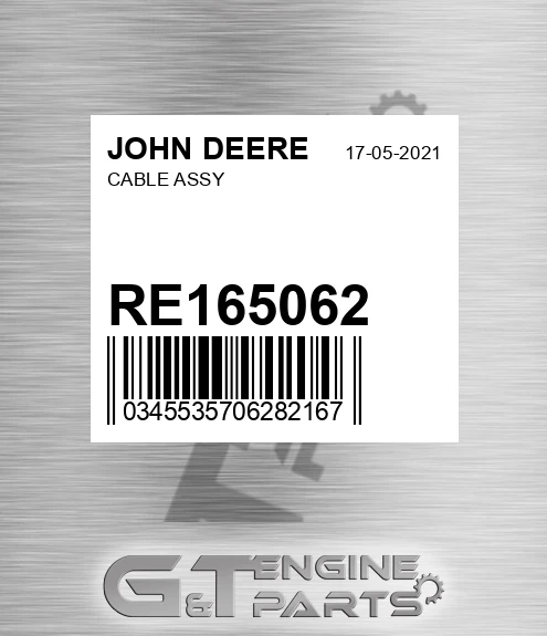 RE165062 Cable Assy for JOHN DEERE