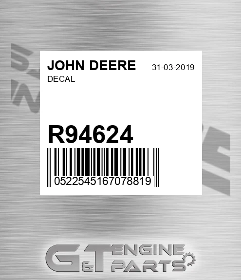 R94624 Decal for JOHN DEERE