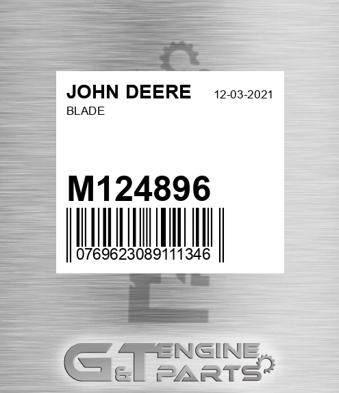 M124896 Blade for JOHN DEERE