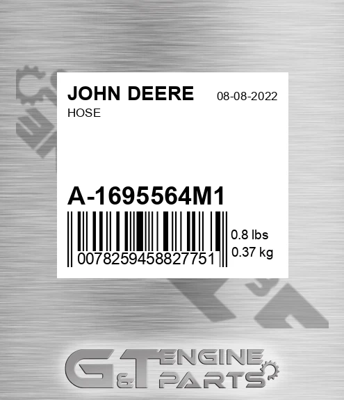 A-1695564M1 Hose for JOHN DEERE