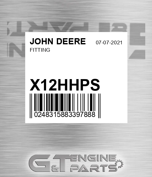 X1/2HHP-S Fitting for JOHN DEERE
