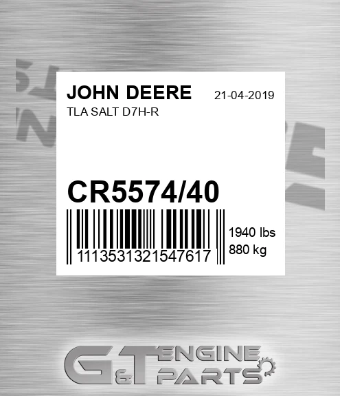 CR5574/40 Tla Salt D7h-r for JOHN DEERE