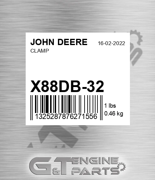 X88DB-32 Clamp for JOHN DEERE
