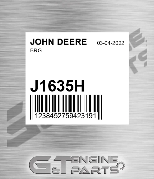 J1635H Brg for JOHN DEERE