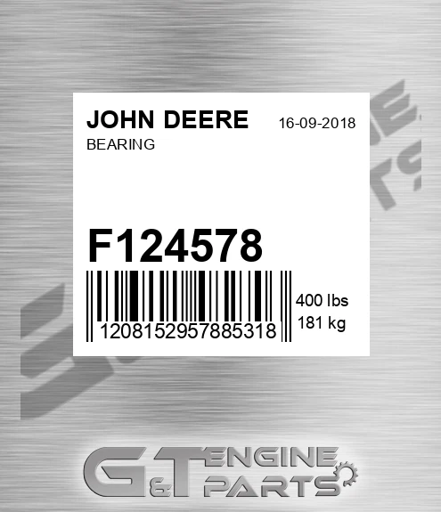F124578 Bearing for JOHN DEERE