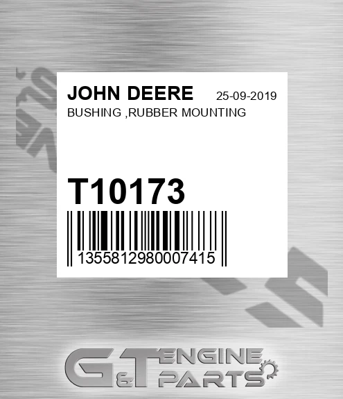 T10173 Bushing ,rubber Mounting for JOHN DEERE