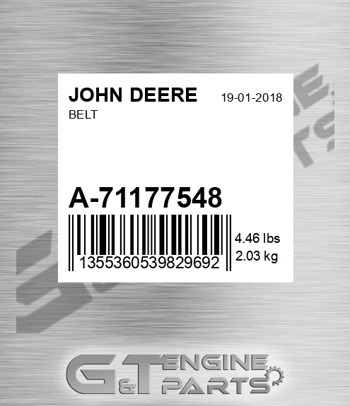 A-71177548 Belt for JOHN DEERE