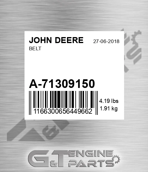 A-71309150 Belt for JOHN DEERE