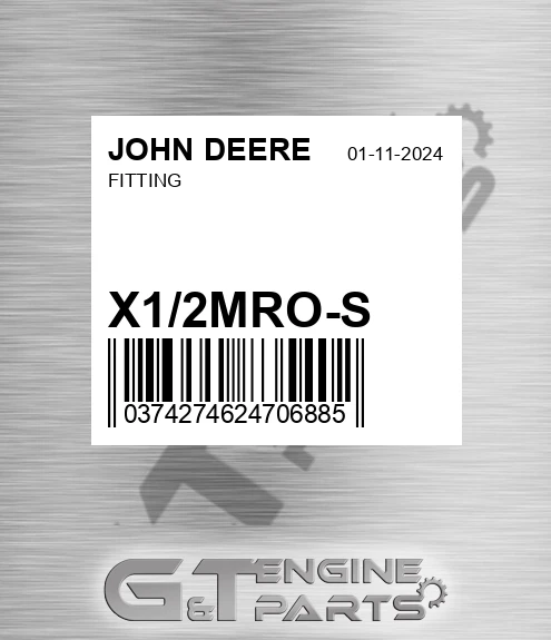 X1/2MRO-S Fitting for JOHN DEERE