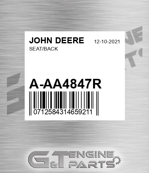 A-AA4847R Seat/back for JOHN DEERE