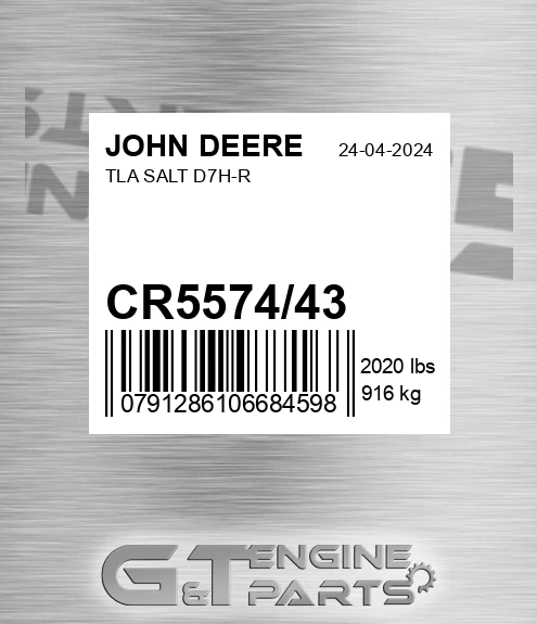 CR5574/43 Tla Salt D7h-r for JOHN DEERE