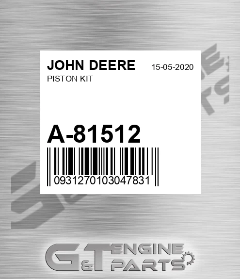 A-81512 Piston Kit for JOHN DEERE