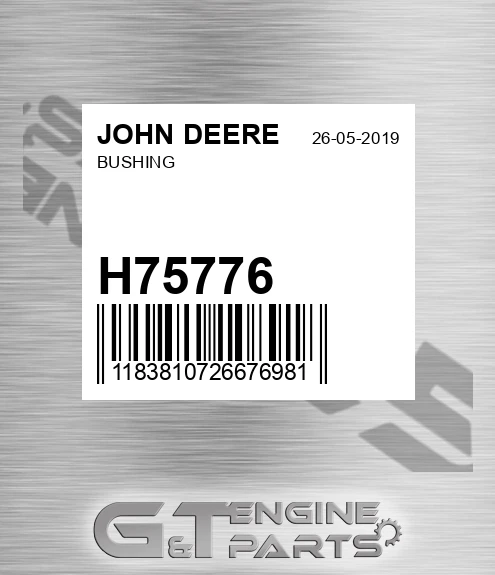 H75776 Bushing for JOHN DEERE