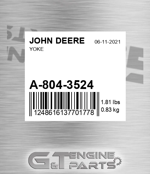 A-804-3524 Yoke for JOHN DEERE