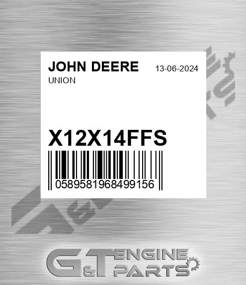 X1/2X1/4FF-S Union for JOHN DEERE