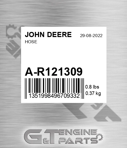 A-R121309 Hose for JOHN DEERE
