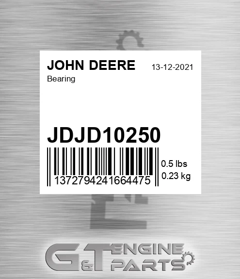 JDJD10250 Bearing for JOHN DEERE