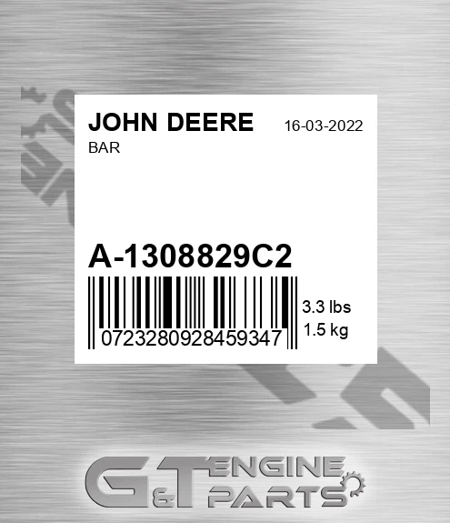 A-1308829C2 Bar for JOHN DEERE