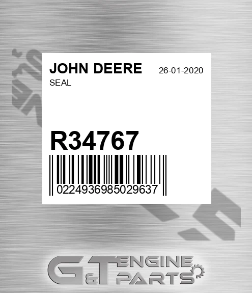 R34767 Seal for JOHN DEERE