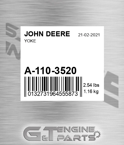 A-110-3520 Yoke for JOHN DEERE