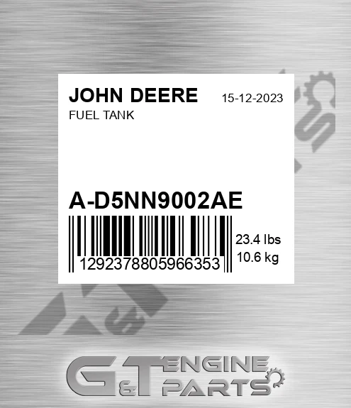 A-D5NN9002AE Fuel Tank for JOHN DEERE