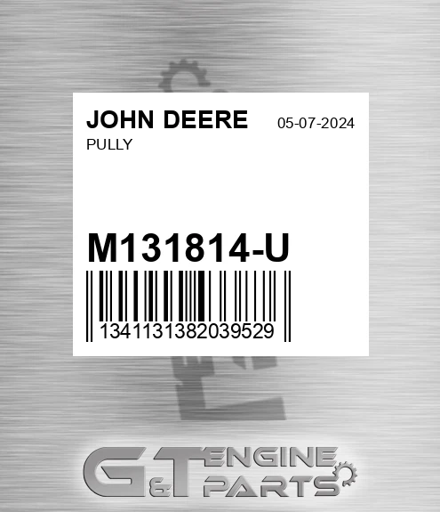 M131814-U Pully for JOHN DEERE