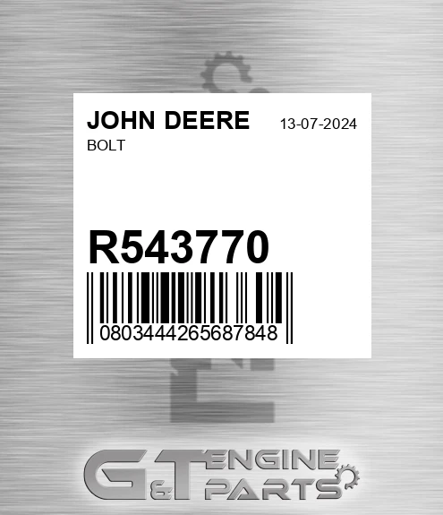 R543770 Bolt