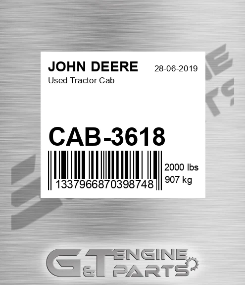 CAB-3618 Used Tractor Cab for JOHN DEERE