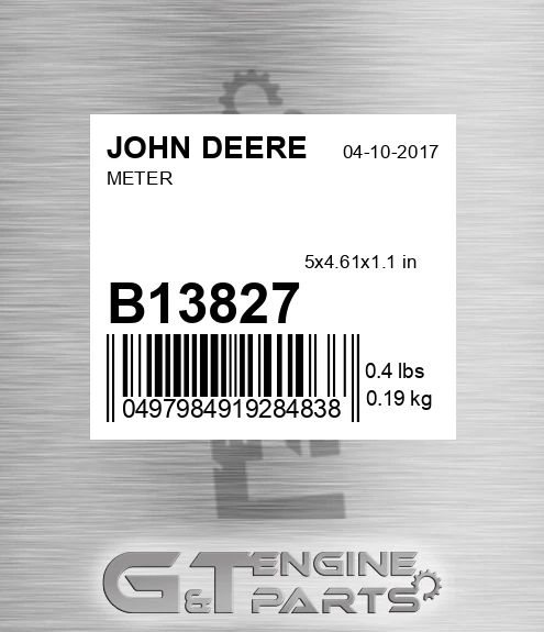 B13827 Meter for JOHN DEERE