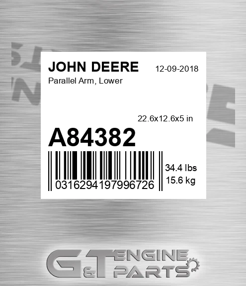 A84382 Parallel Arm, Lower for JOHN DEERE