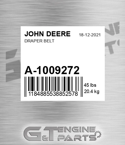 A-1009272 Draper Belt for JOHN DEERE
