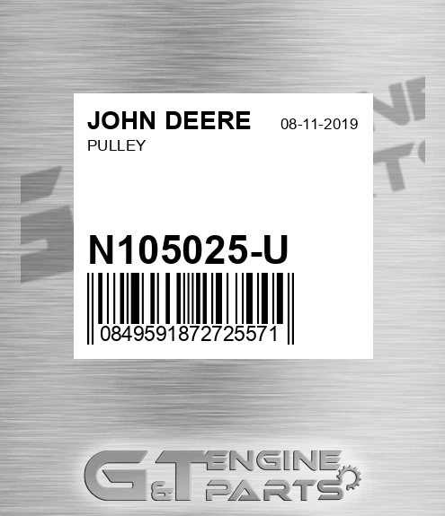 N105025-U Pulley for JOHN DEERE