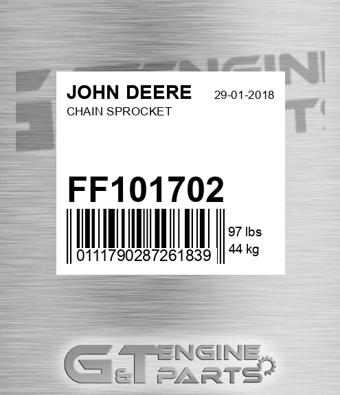 FF101702 JOHN DEERE Chain Sprocket