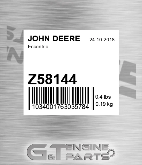 Z58144 Eccentric for JOHN DEERE