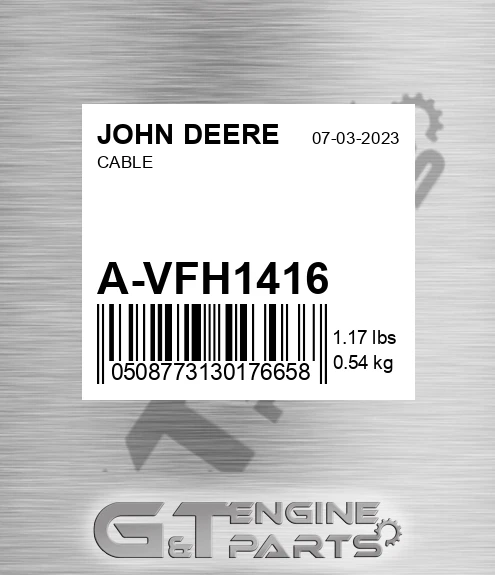 A-VFH1416 Cable for JOHN DEERE
