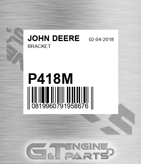 P418M Bracket for JOHN DEERE