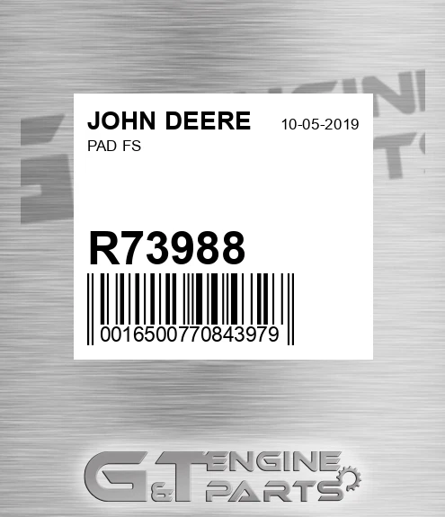 R73988 Pad Fs for JOHN DEERE