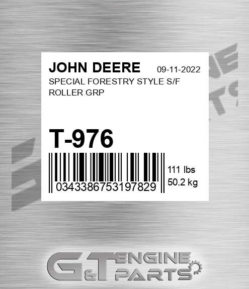 T-976 Special Forestry Style S/f Roller Grp