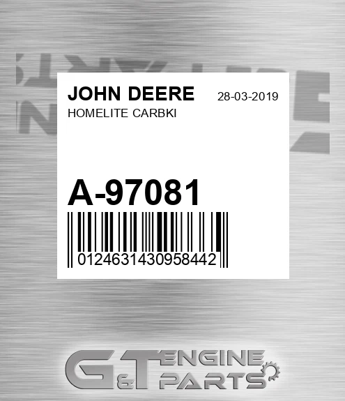 A-97081 Homelite Carbki for JOHN DEERE
