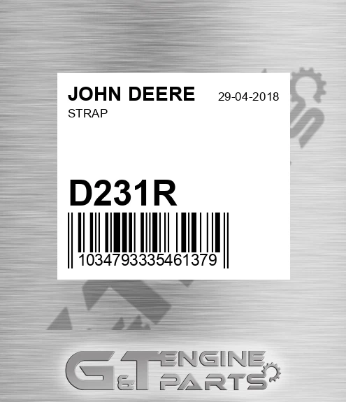 D231R JOHN DEERE Strap