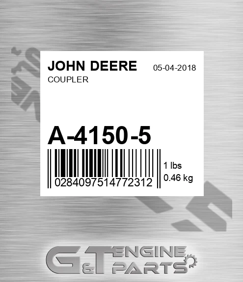 A-4150-5 Coupler for JOHN DEERE