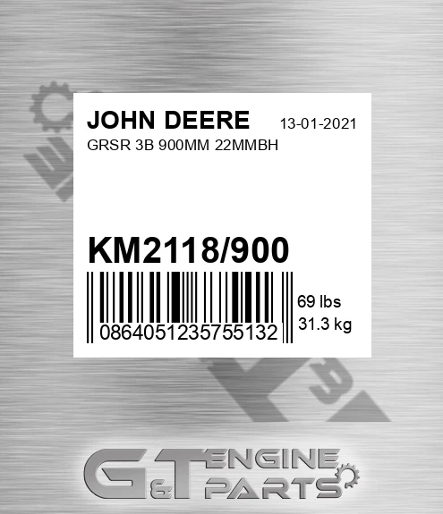 KM2118/900 Grsr 3b 900mm 22mmbh