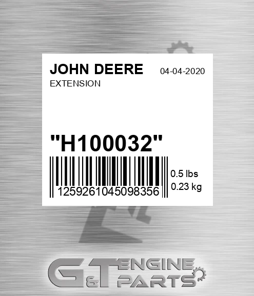 H100032 Extension