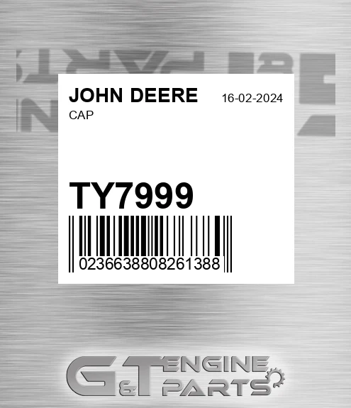 TY7999 Cap for JOHN DEERE