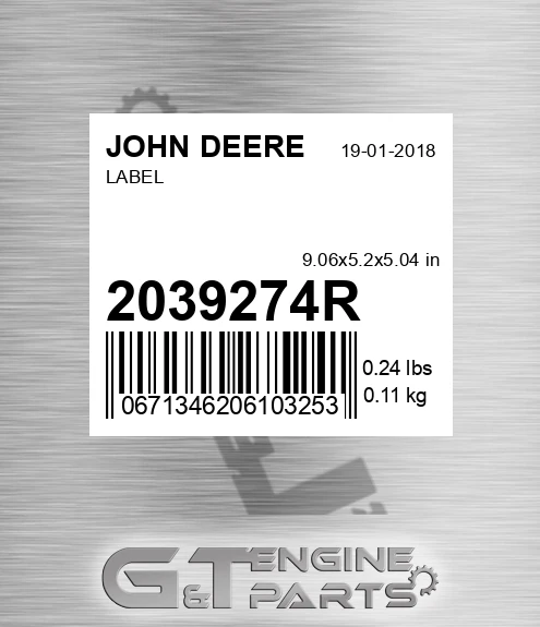 2039274R Label