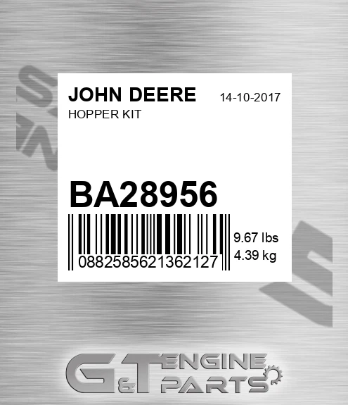 BA28956 Hopper Kit for JOHN DEERE