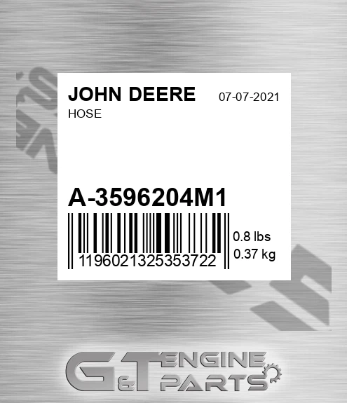 A-3596204M1 Hose for JOHN DEERE