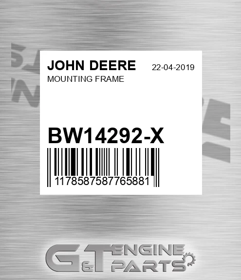 BW14292-X Mounting Frame for JOHN DEERE