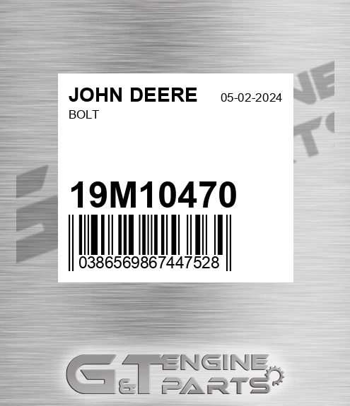 19M10470 JOHN DEERE Bolt